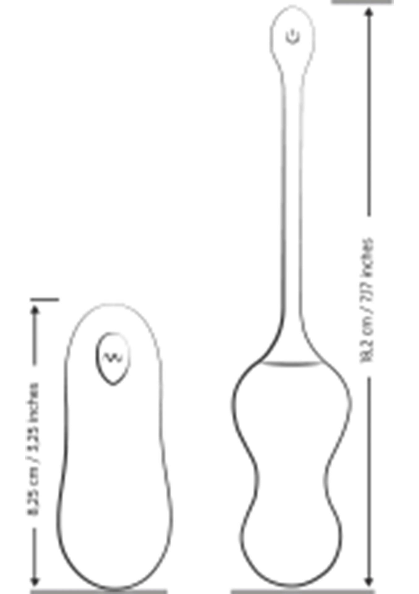 Вагинальные шарики с вибрацией Romp Cello, 18.2 см (бирюзовый)