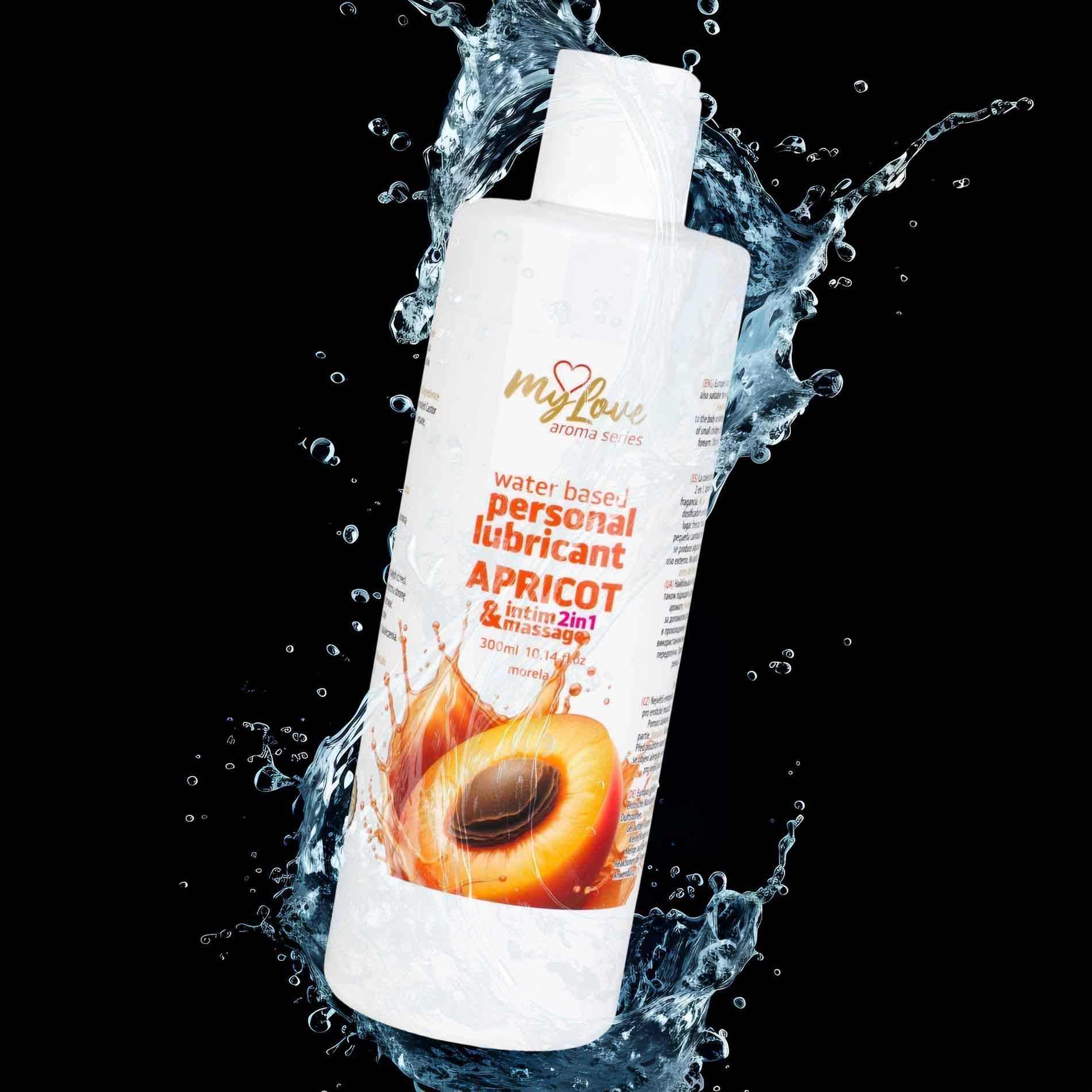 Lubrykant MyLove Aroma Series Intim&Massage 2in1 Apricot, 300 ml