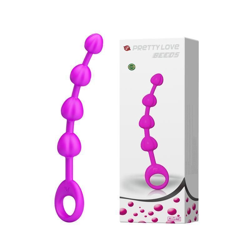 Анальные бусы Pretty Love Beeds, 19,5 см (розовый)