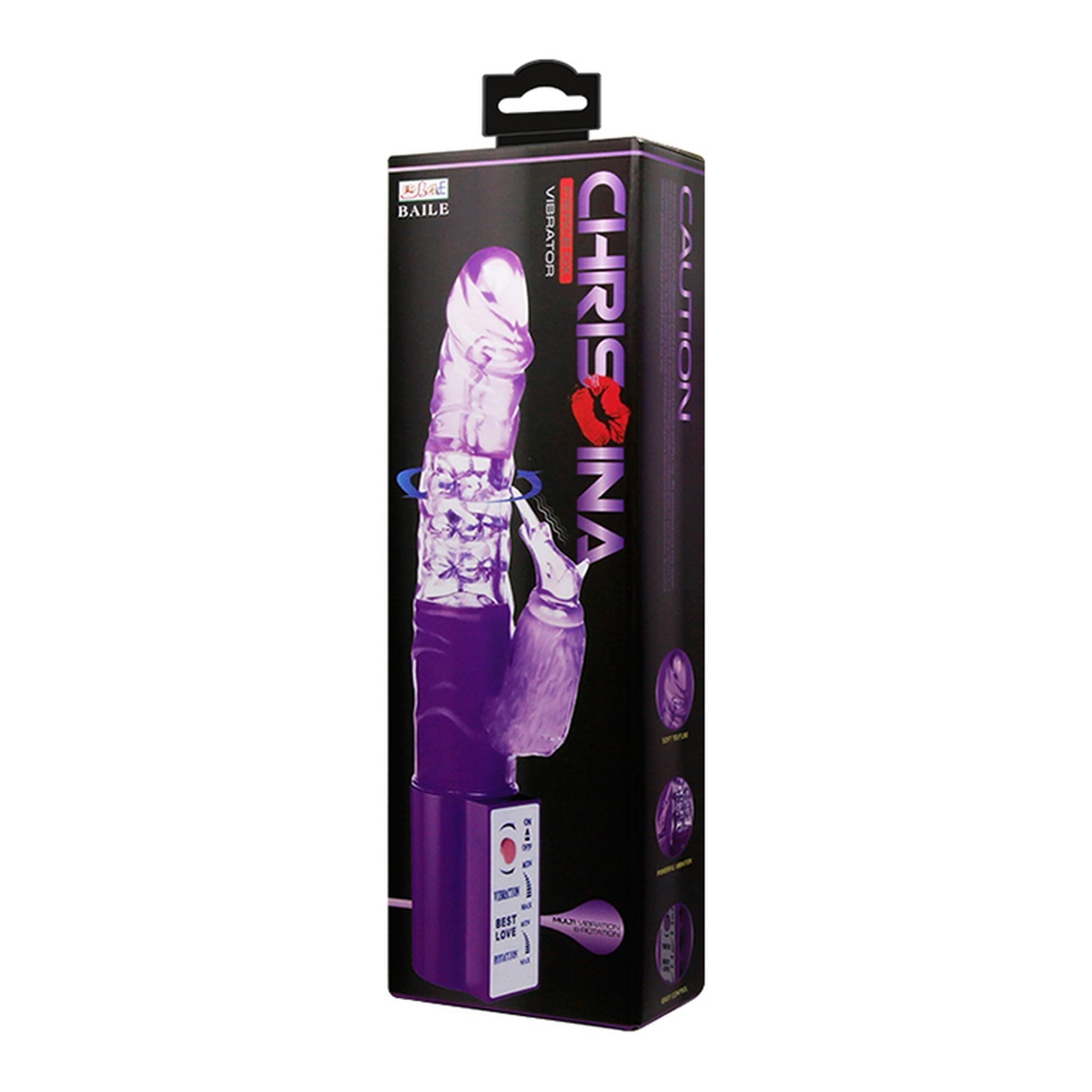 Вибратор-кролик Baile Cute Baby Vibrator, 25 см (фиолетовый)