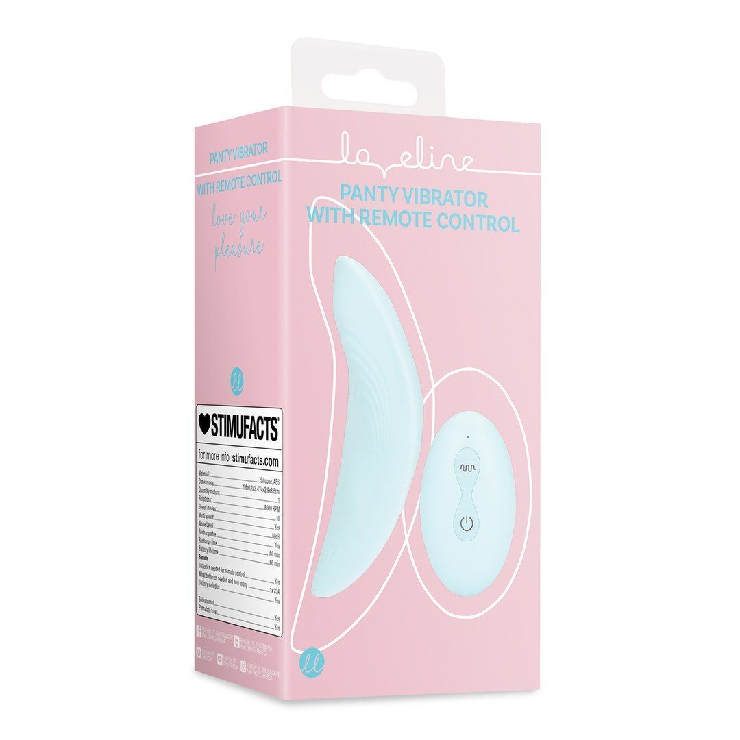 Вибратор в трусики Loveline Arctic Blue, 8.5 см (голубой)