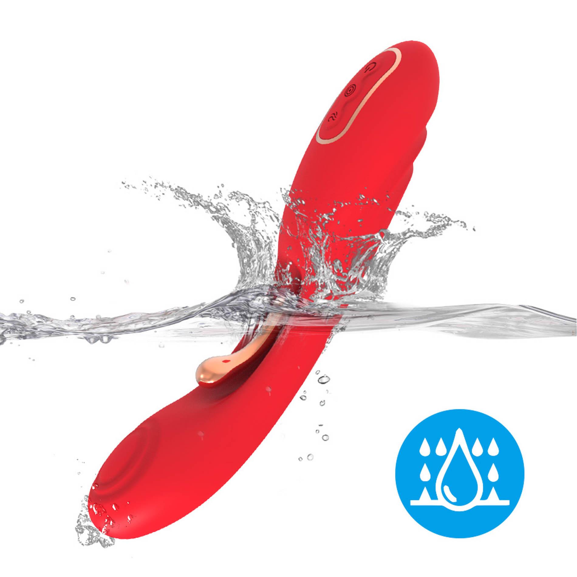 Вибратор B - Series Joy Fishhook Red Dual, 23.4 см (красный)