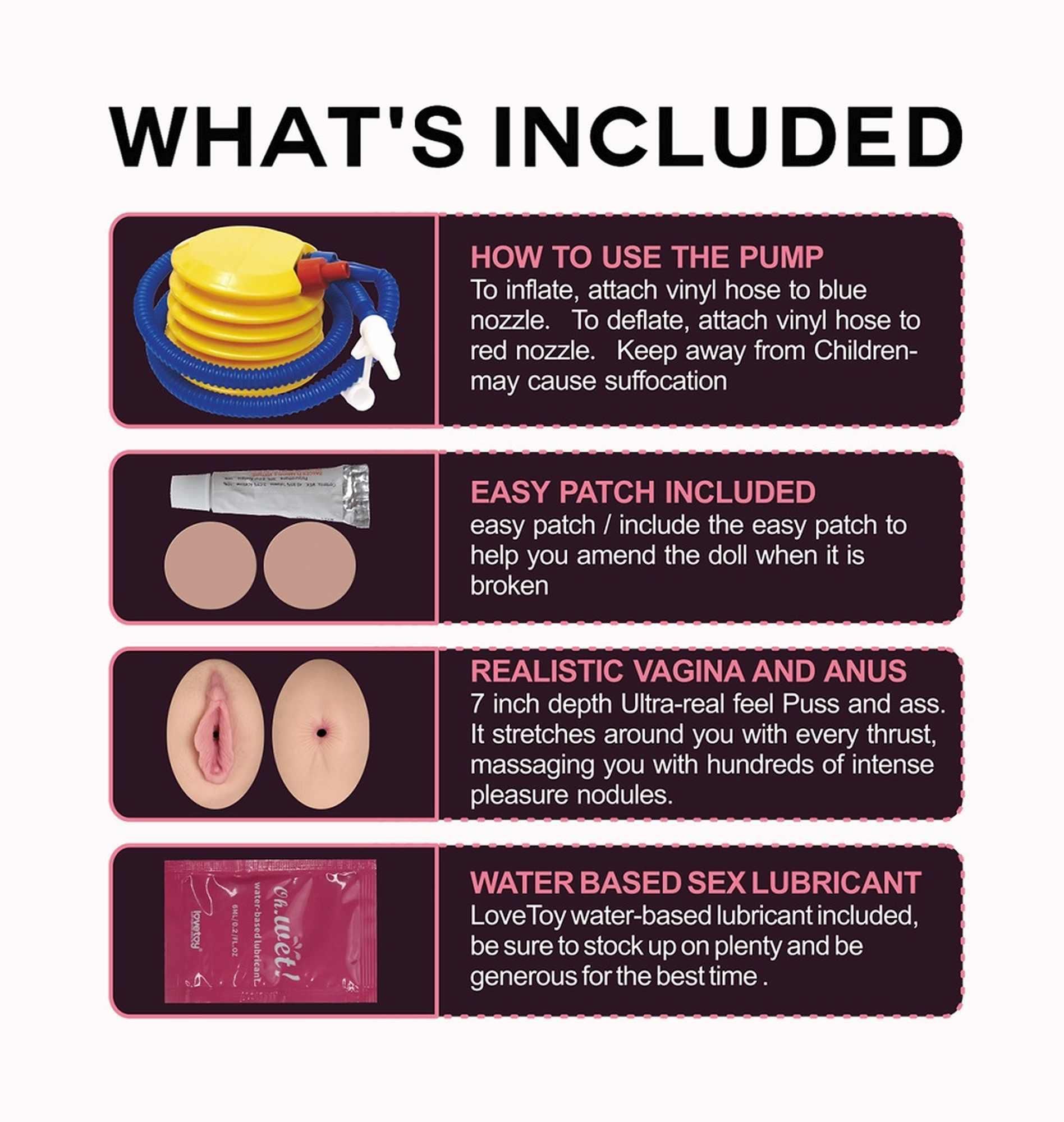 Секс-кукла LoveToy Silicone Boobie Super Love Doll, 152 см (брюнетка)