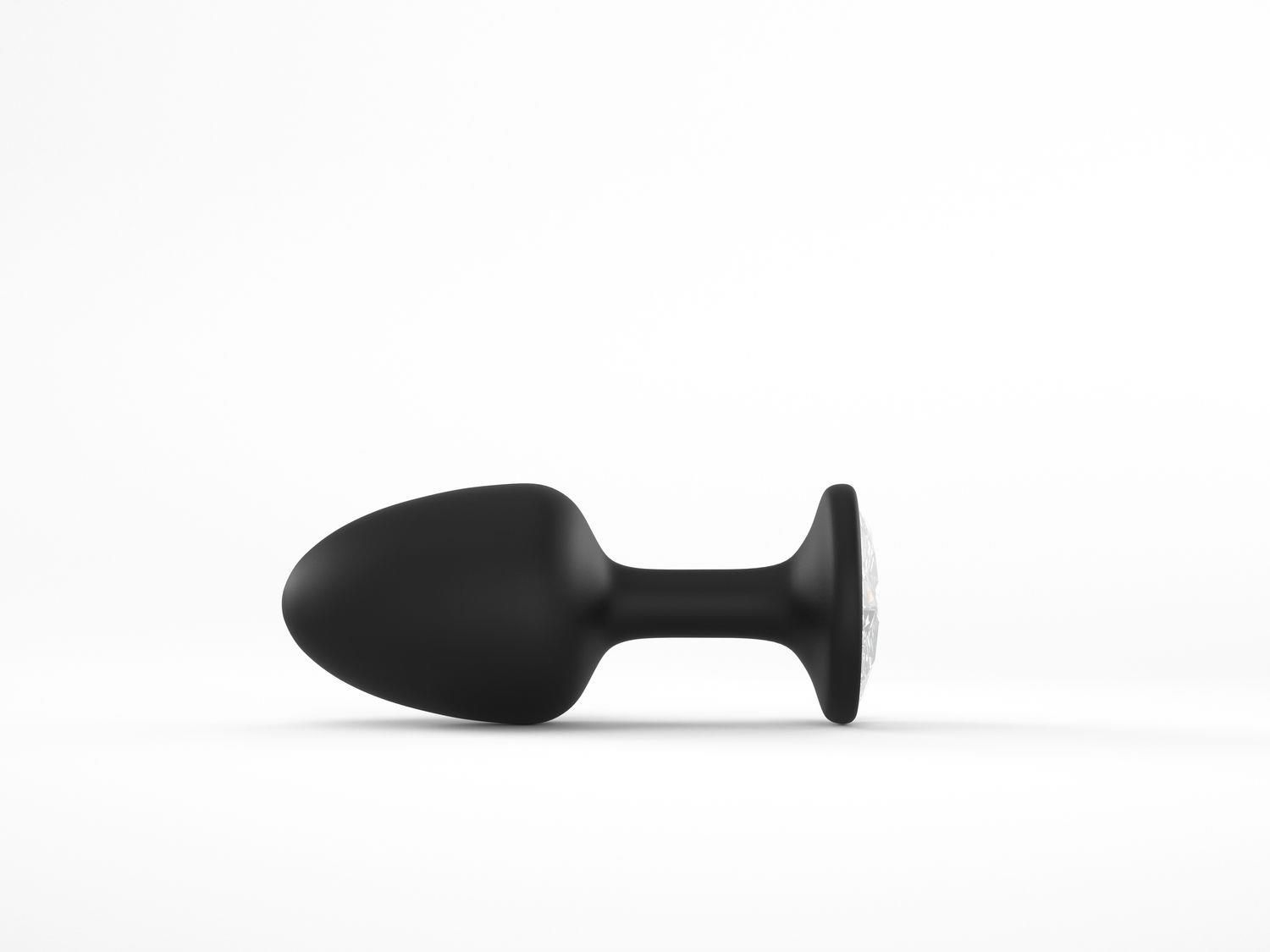 Анальна пробка Dorcel Geisha Plug Diamond M, 8 см (чорний)