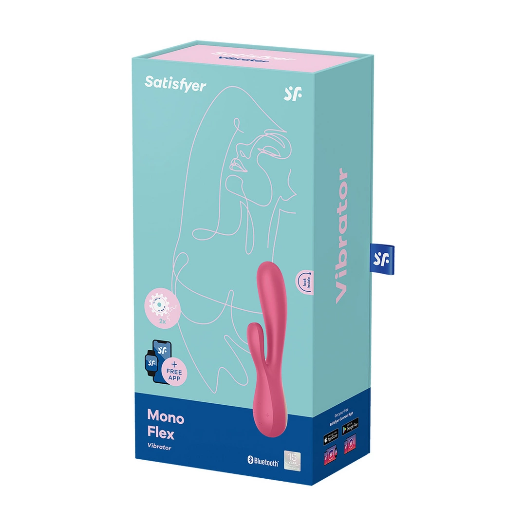 Wibrator królik Satisfyer Mono Flex, 20 cm (czerwony)