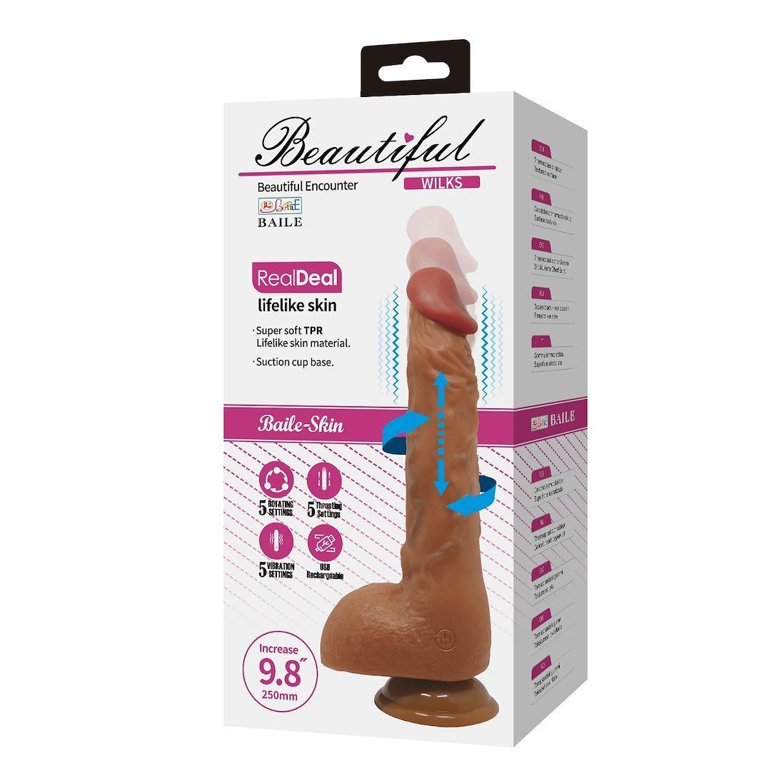 Wibrator Pretty Love Wilks, 25 cm (brązowy)