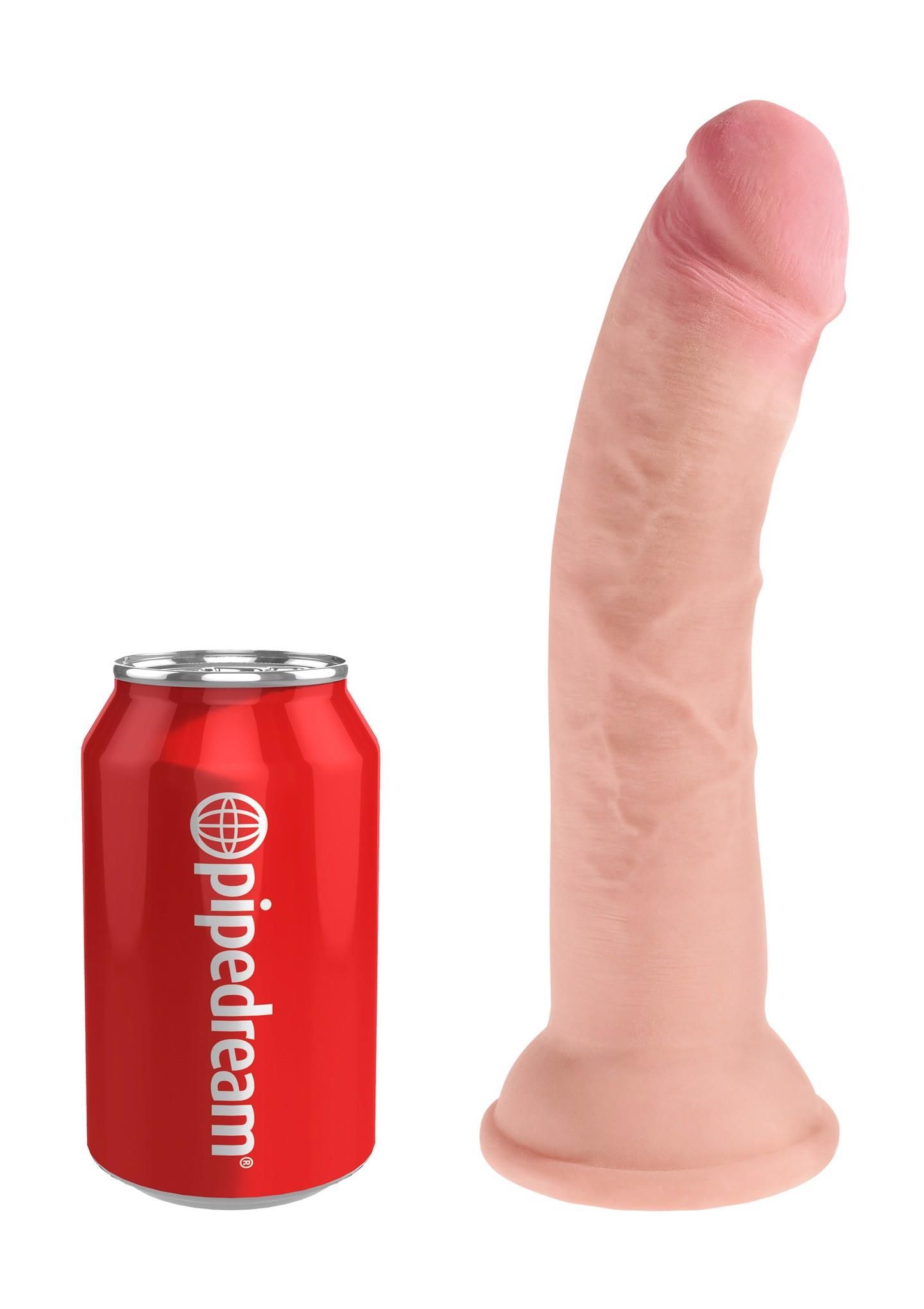 Фалоімітатор King Cock Plus 7 Triple Density Cock, 21 см (тілесний)