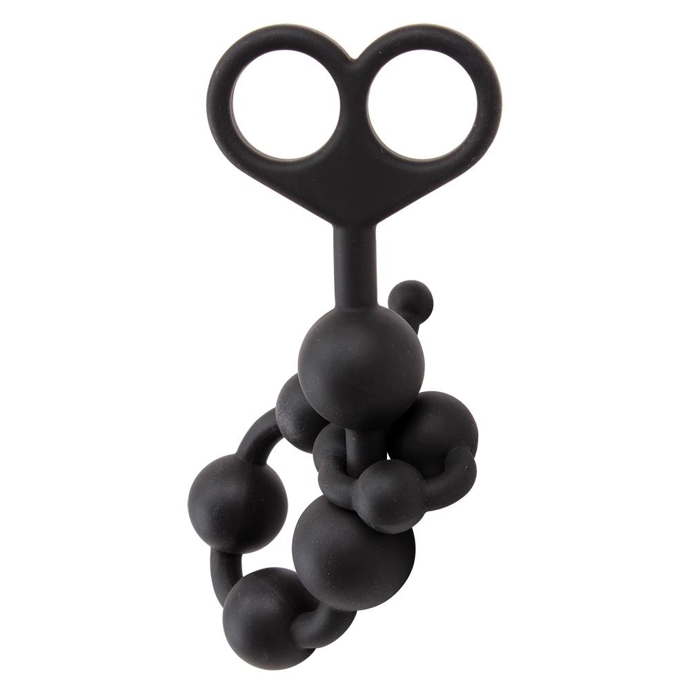 Анальная цепочка Black Mont, 34 см (черный)