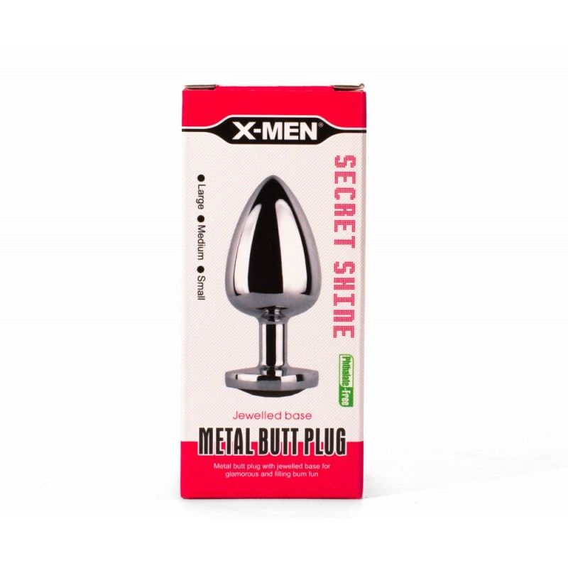Korek analny Secret Shine Red Heart Plug, 7 cm (czerwony)