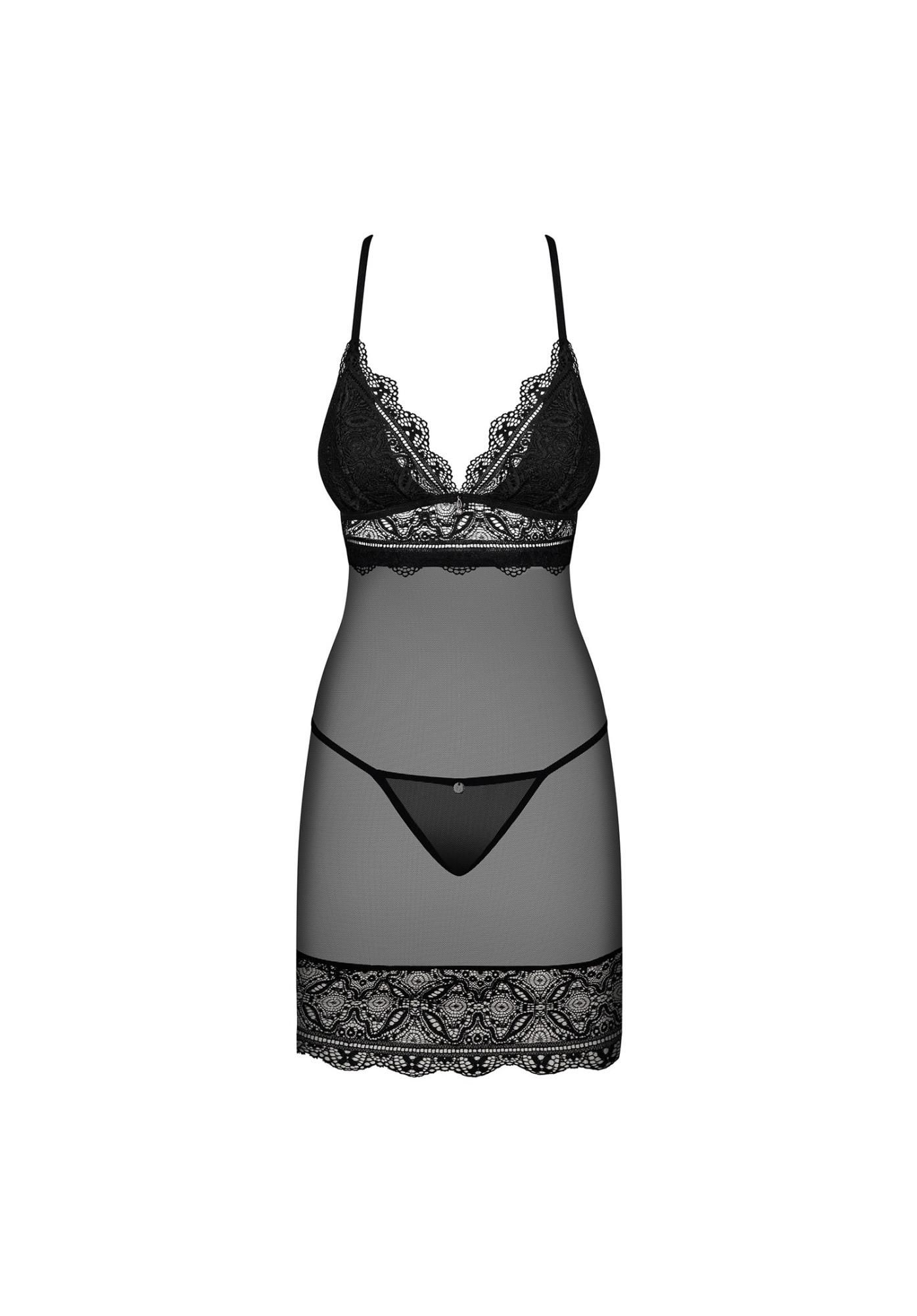 Эротический комплект Obsessive Reneliai, L/XL (черный)