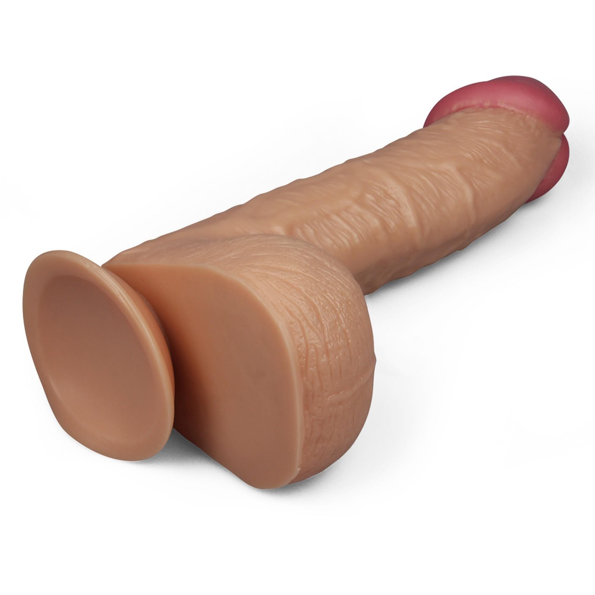Великий фалоімітатор LoveToy Legendary King Sized Realistic, 28 см (тілесний)