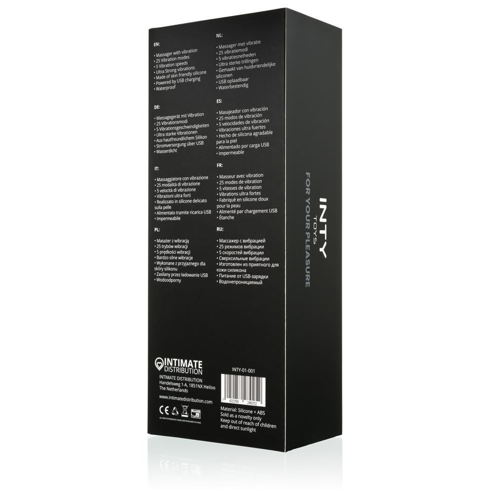 Вибромассажер Inty Toys Torch, 23 см (черный)