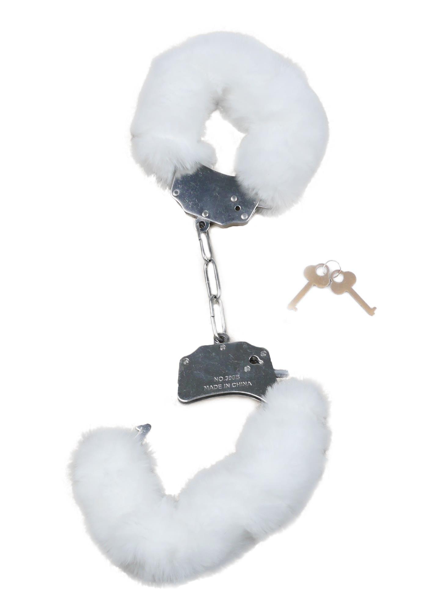 Наручники Fetish B - Series Furry Cuffs (белый)