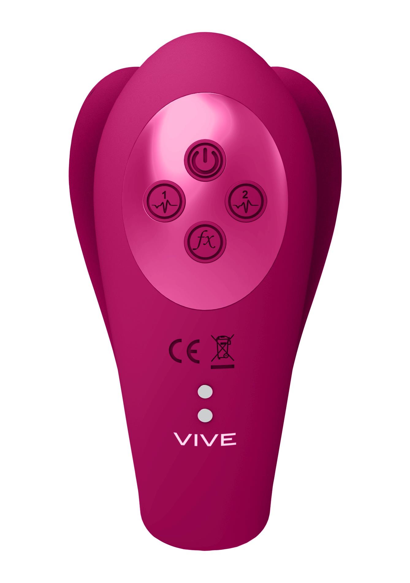 Вибратор Vive Yoko, 19.7 см (фуксия)