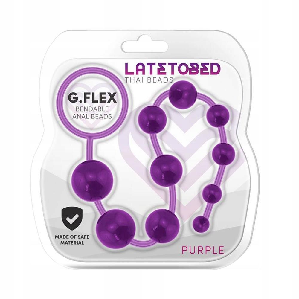 Анальная цепочка Latetobed G.Flex, 30 см (фиолетовый)