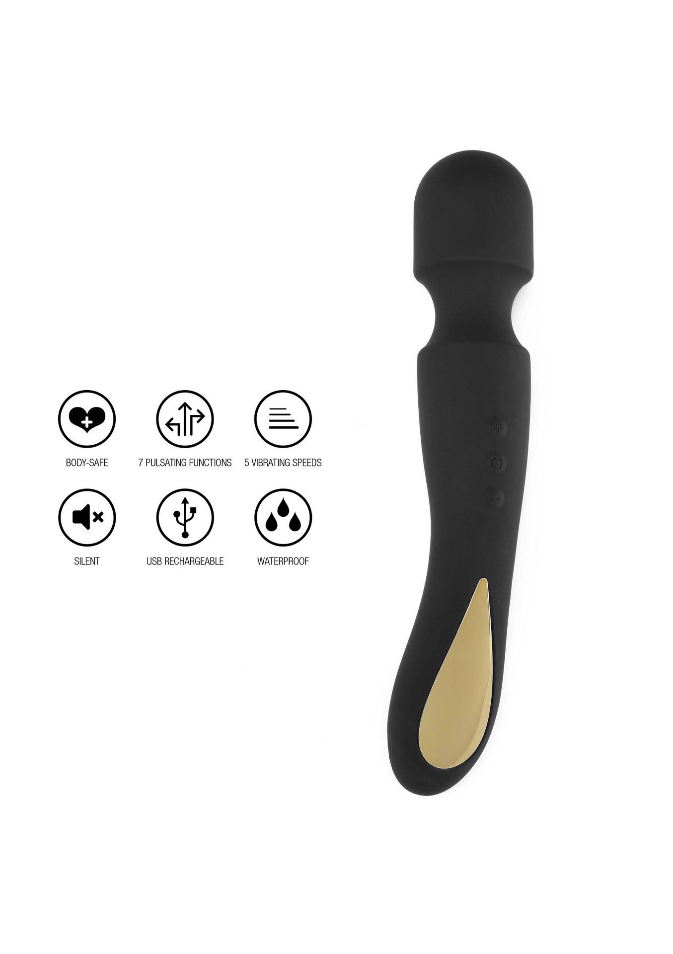 Вибромассажер ToyJoy Zenith, 23 см (черный)