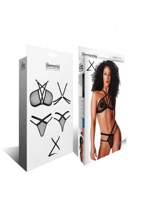 Комплект белья Demoniq LadyX Aina, L (черный)