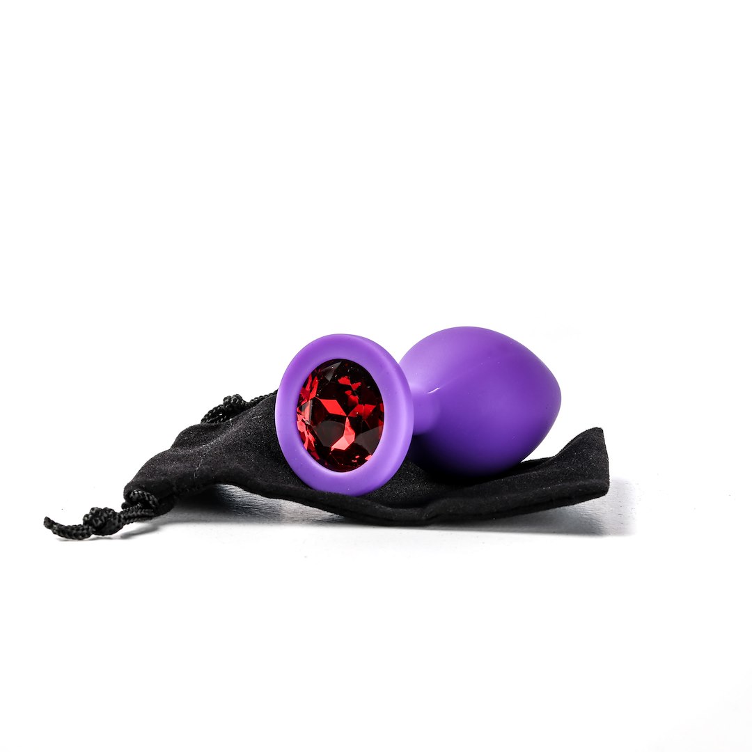 Korek analny Simply Pleasure M, 8 cm (czerwony)