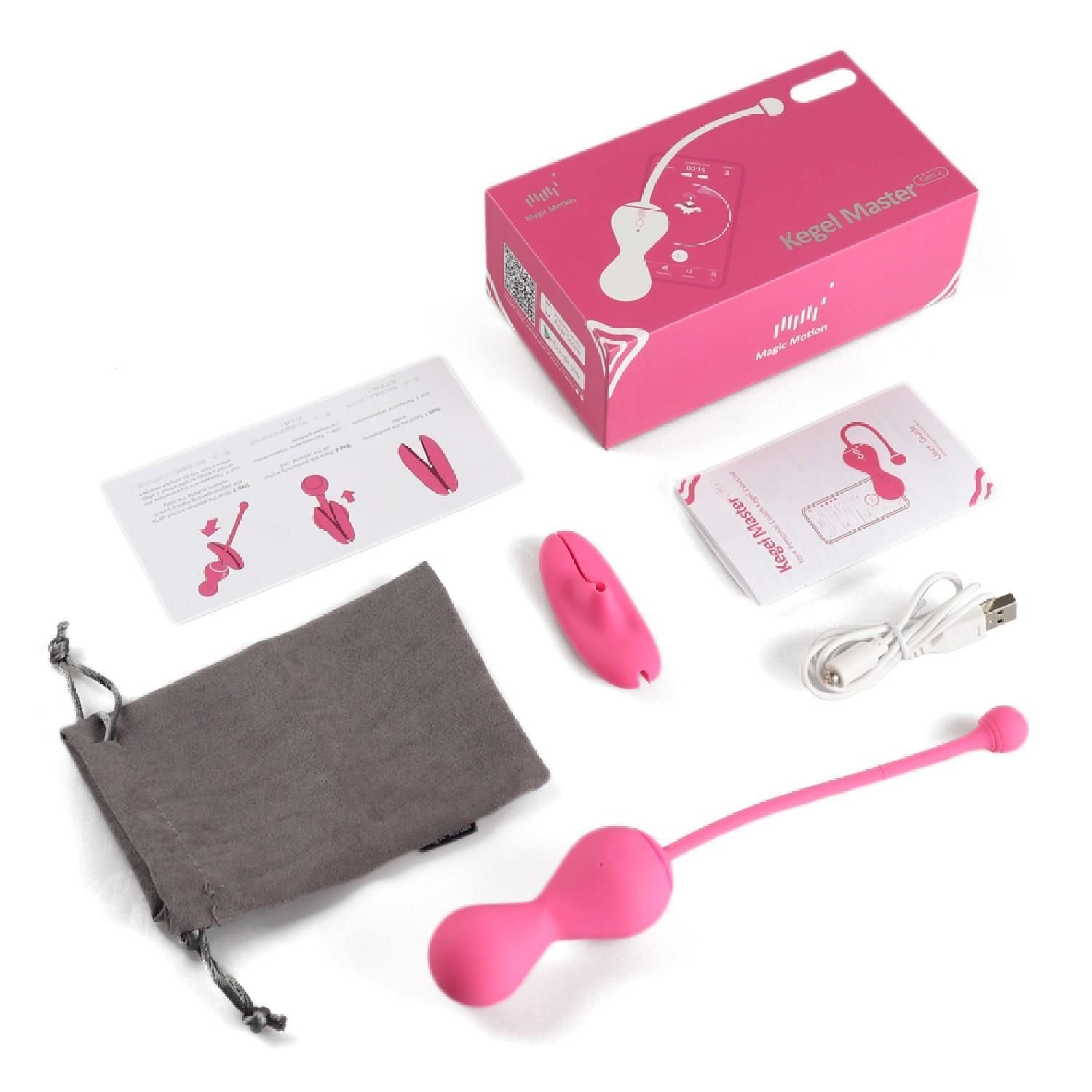 Вагинальные шарики Magic Motion Smart Kegel Master Balls, 8.4 см (розовый)