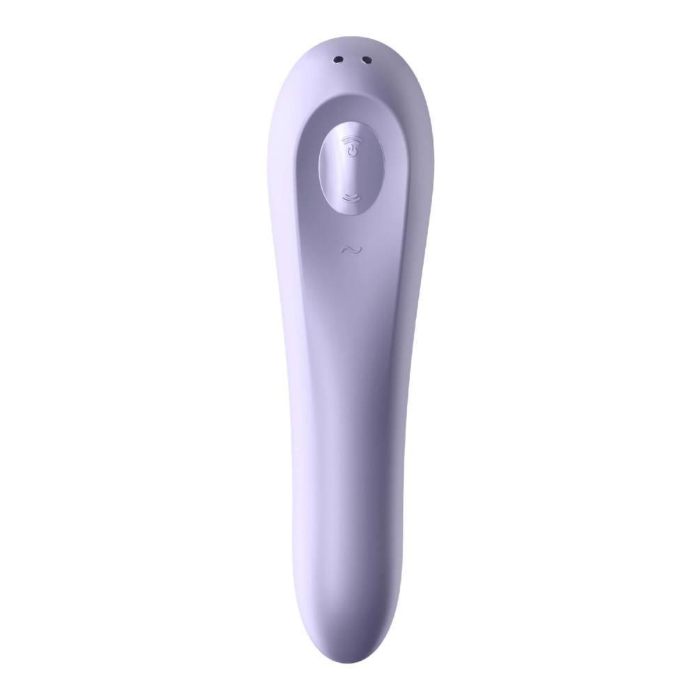 Вібратор з вакуумним стимулятором клітора  Satisfyer Dual Pleasure (бузковий)