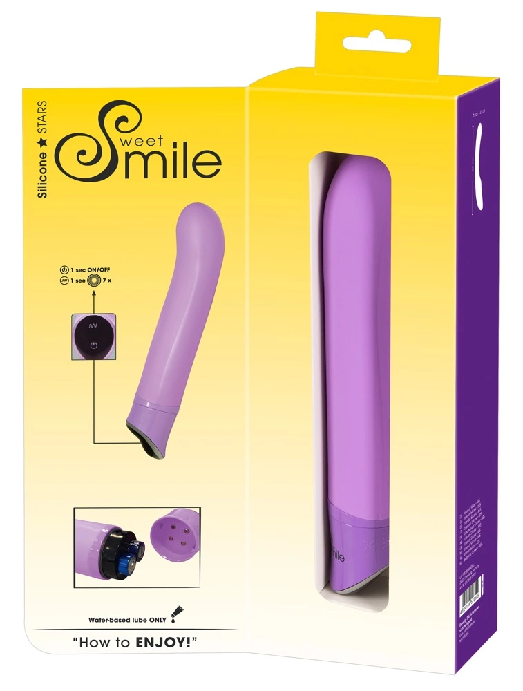 Вибратор Sweet Smile Easy, 22 см (фиолетовый)