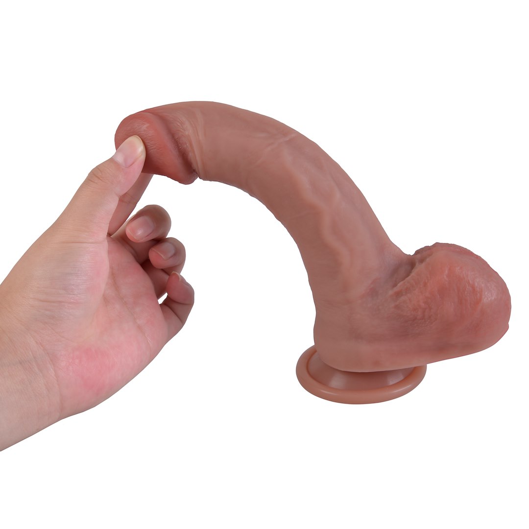 Фаллоимитатор Erospace Natural Play D1, 21 см (телесный)
