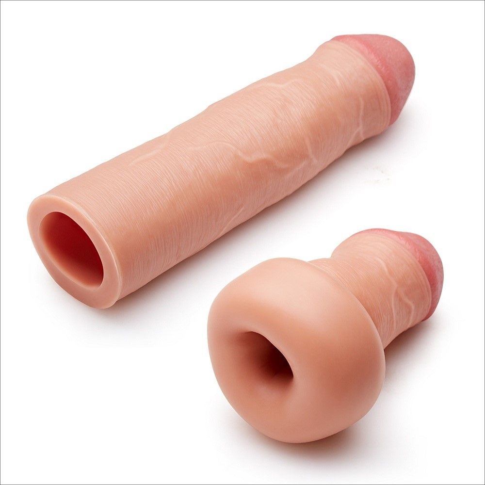 Насадка на пенис Revolutionary Silicone Nature Extender, 17.8 см (коричневый)