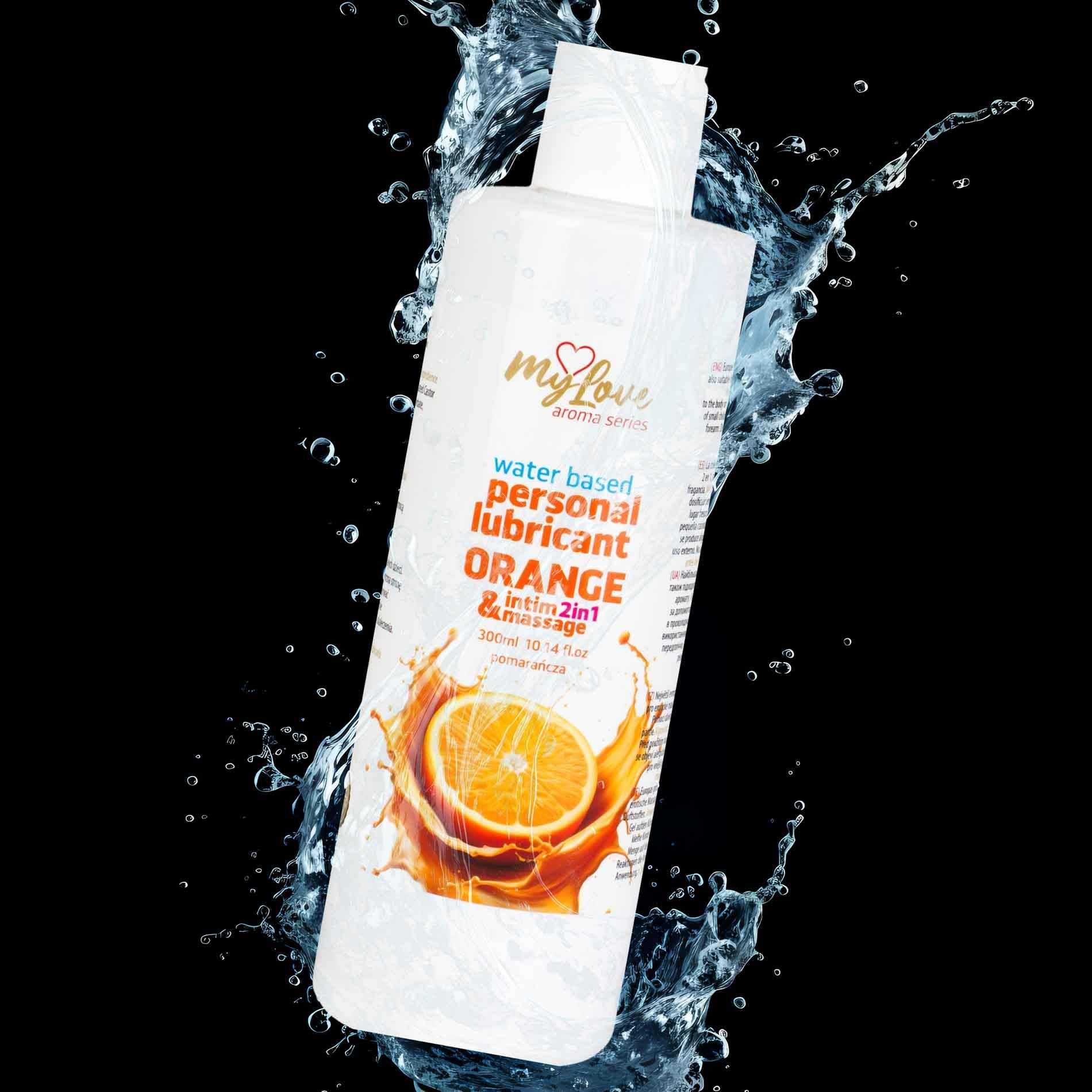 Lubrykant MyLove Aroma Series Intim&Massage 2in1 Orange, 300 ml