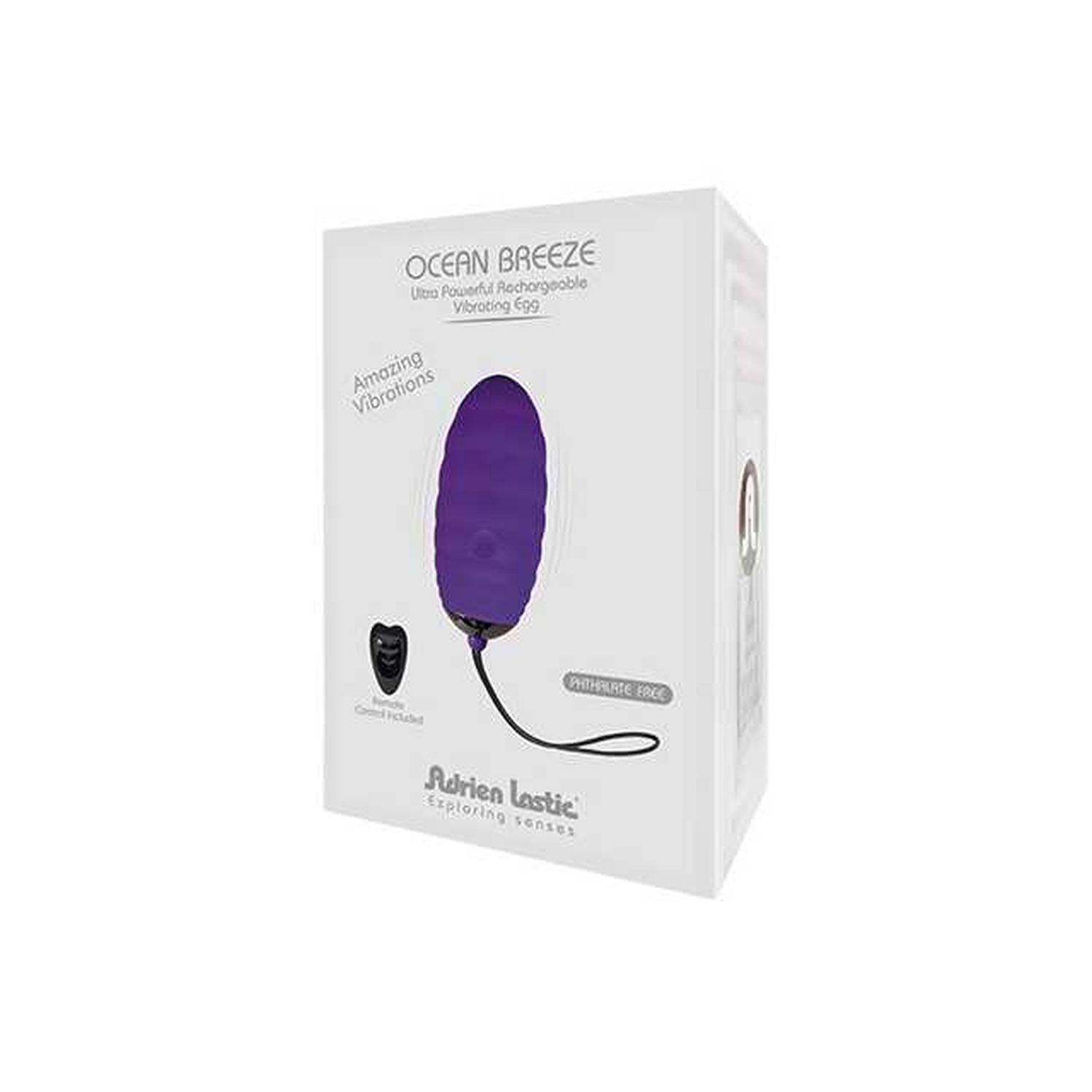 Виброяйцо Adrien Lastic Ocean Breeze 2,0, 7,5 см (фиолетовый)