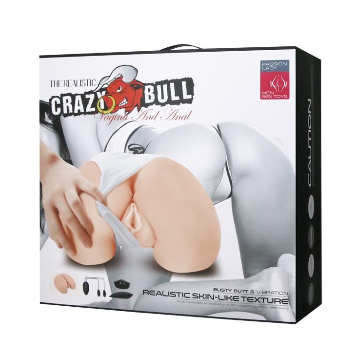 Реалистичный мастурбатор Baile Crazy Bull Realistic Vagina and Ass (телесный)