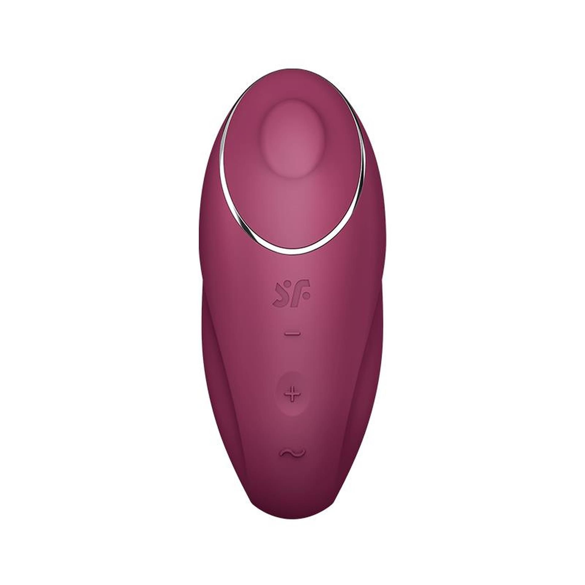 Вибратор для клитора Satisfyer Tap & Climax 1, 11 см (бордовый)