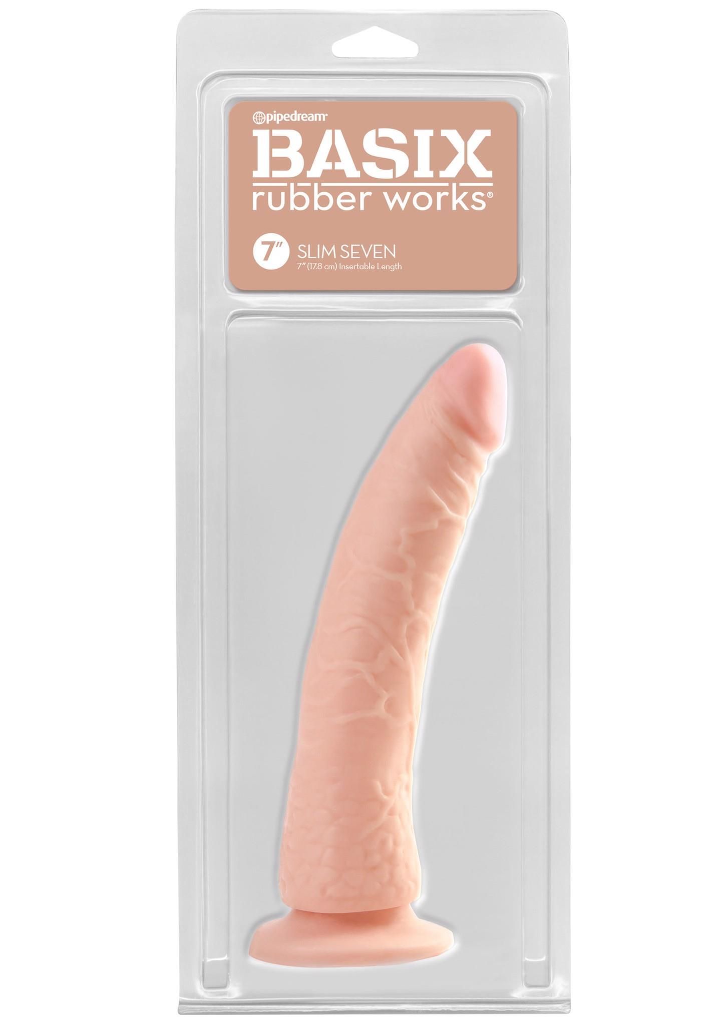 Фаллоимитатор Basix Slim, 18 см (телесный)
