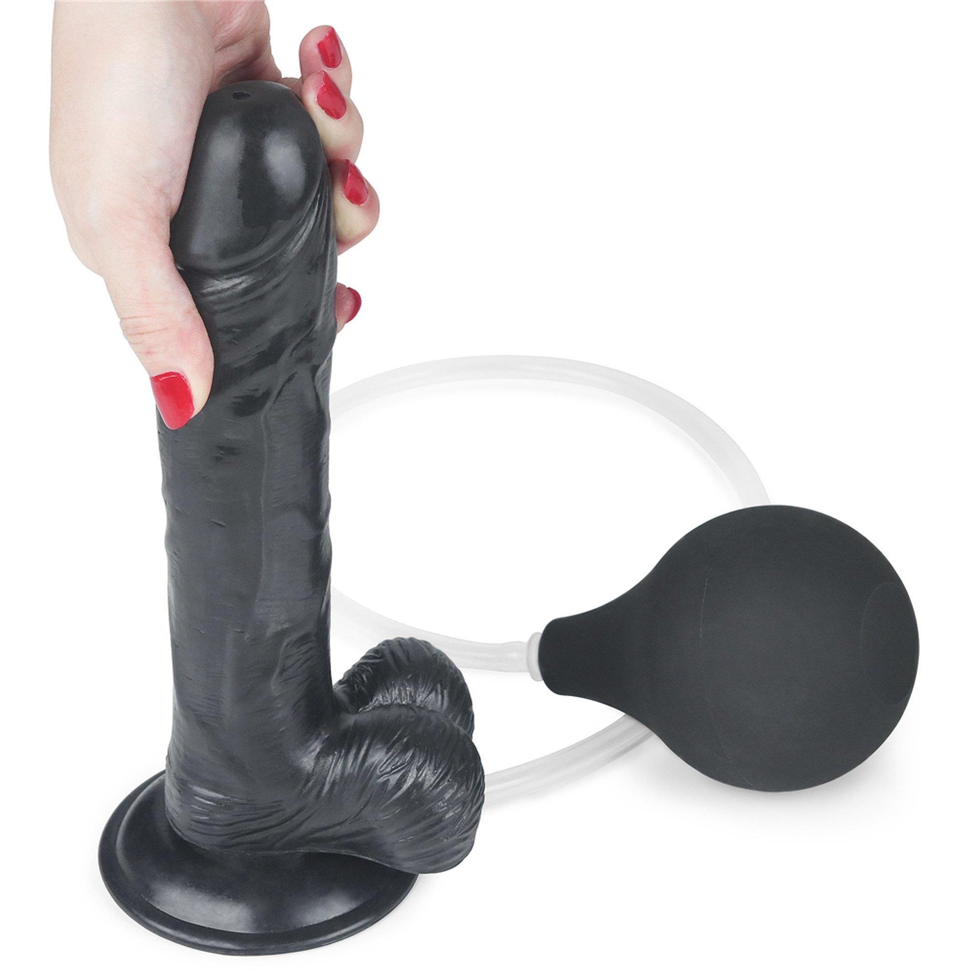 Фалоімітатор LoveToy Squirt Extreme 9, 23 см (чорний)