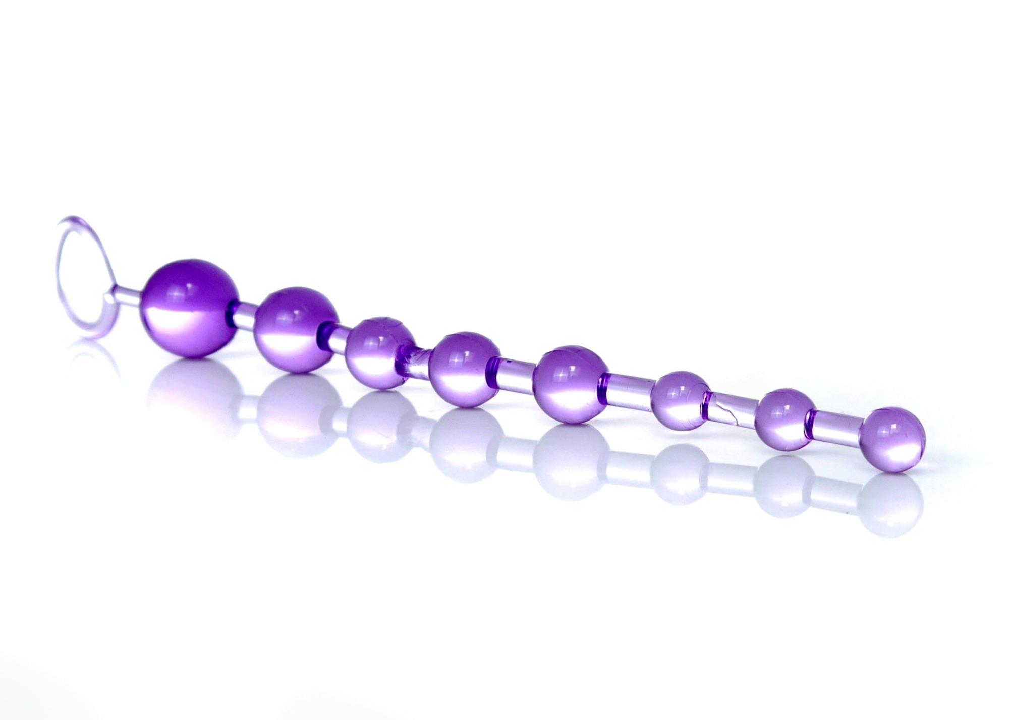 Анальні бусы B - Series EasyLove Jelly Anal 10 Beads, 29 см (фіолетовий)