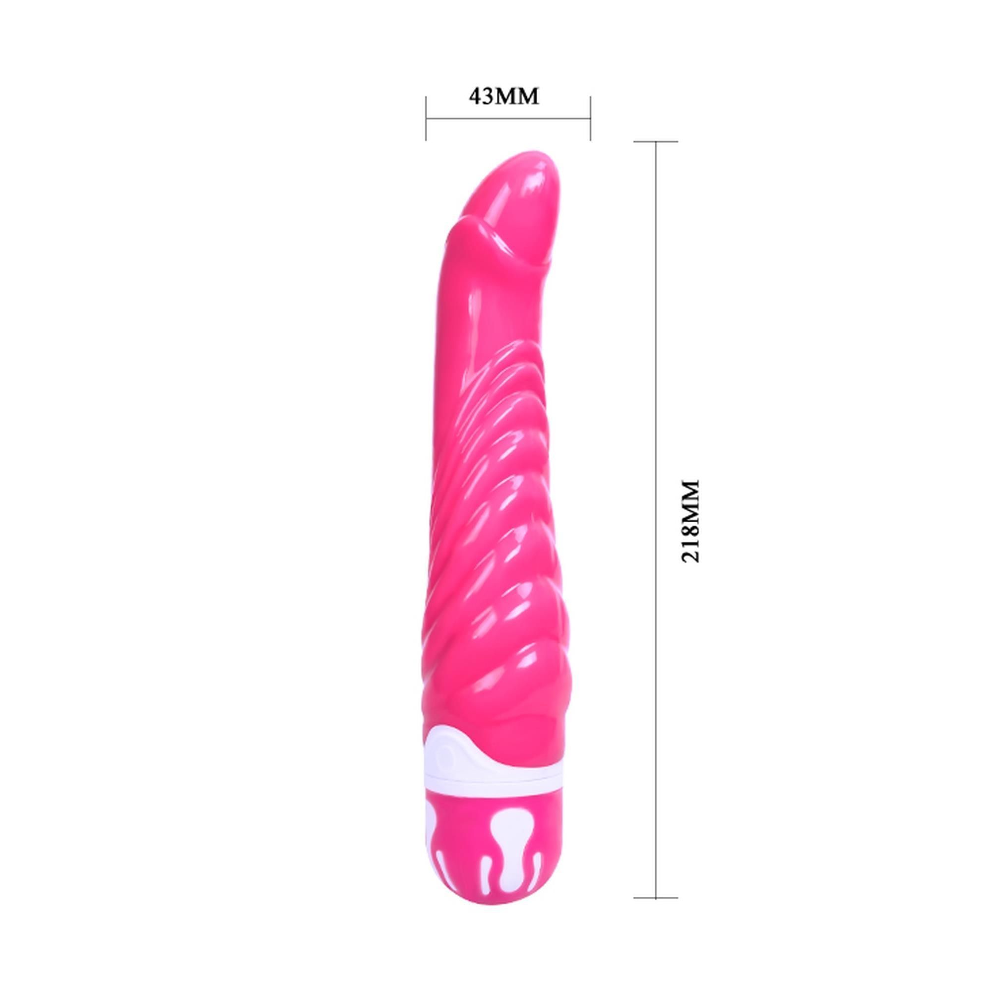 Вибратор Baile Realistic Cock, 21.8 см (розовый)