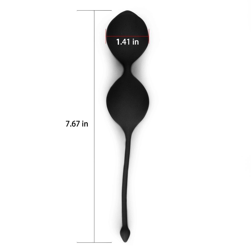 Вагинальные шарики LoveToy iWhizz Luna, 20 см (черный)