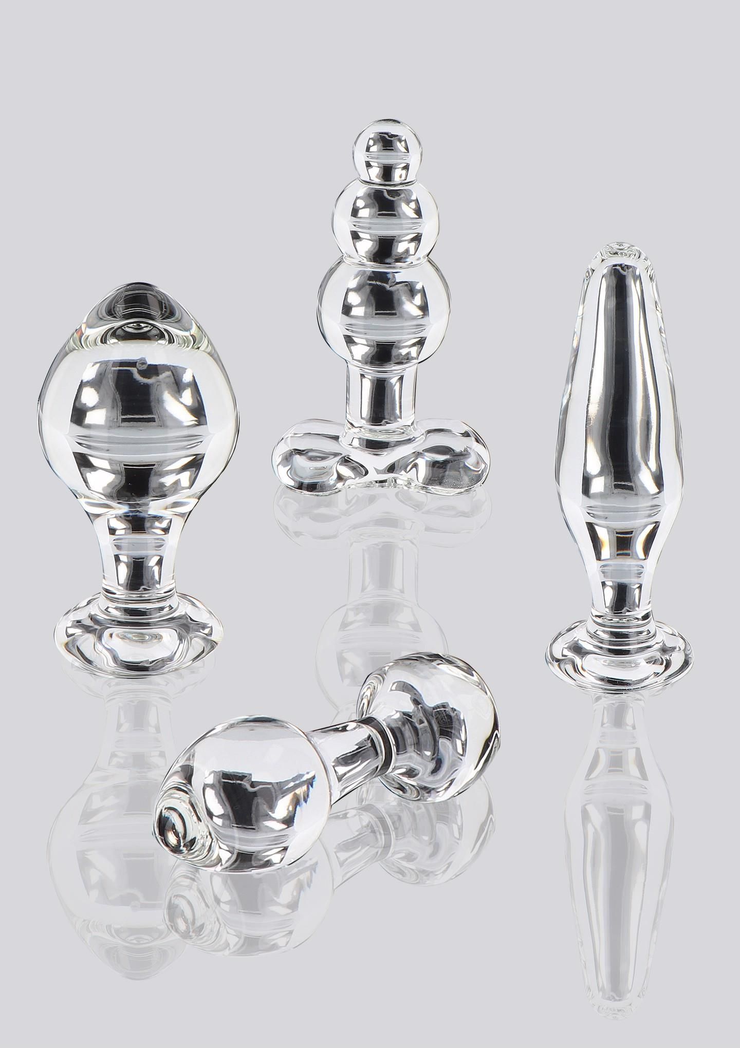 Анальна пробка Glass Worxx Brilliant Star, 9 см (прозорий)