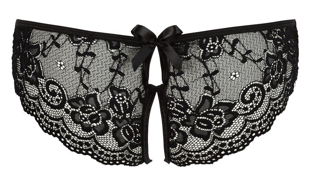 Трусики Cottelli Lingerie otwarte, L (черный)