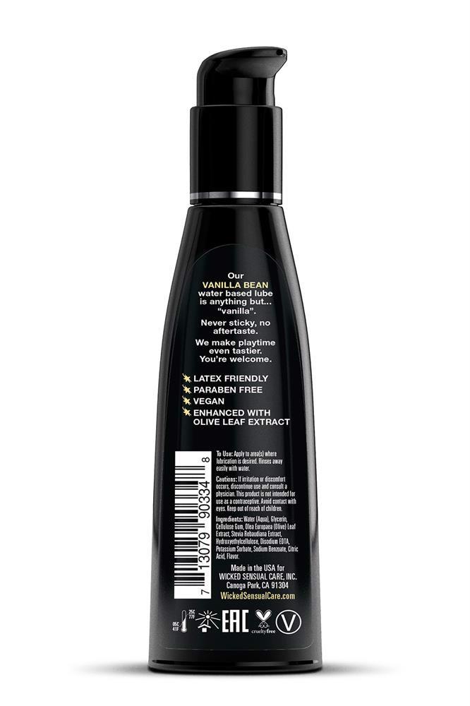 Лубрикант на водній основі Wicked Aqua Vanilla Bean, 120 мл