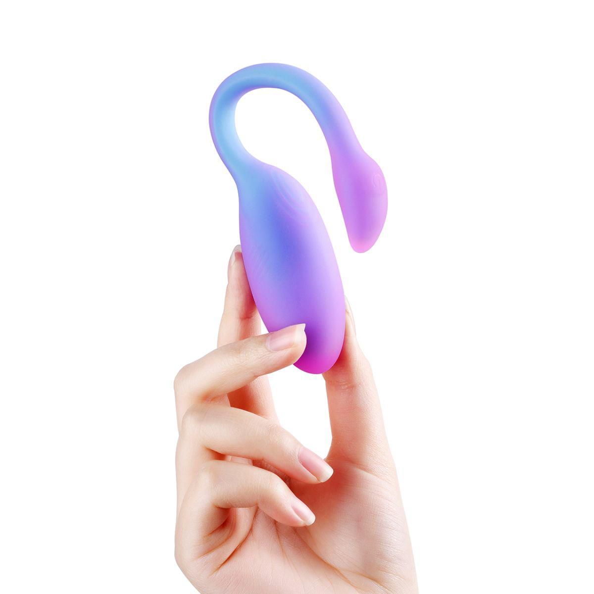 Jajko wibrujące Magic Motion Magic Flamingo Max, 11 cm (niebieski)