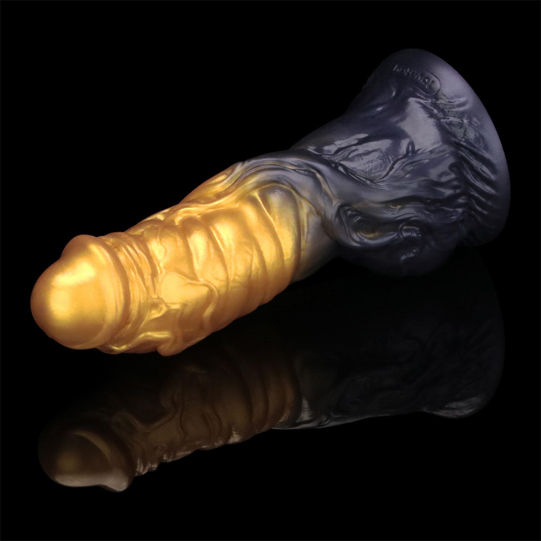 Фаллоимитатор Lovetoy Dual Density 7.5’’, 19 см (золотой)
