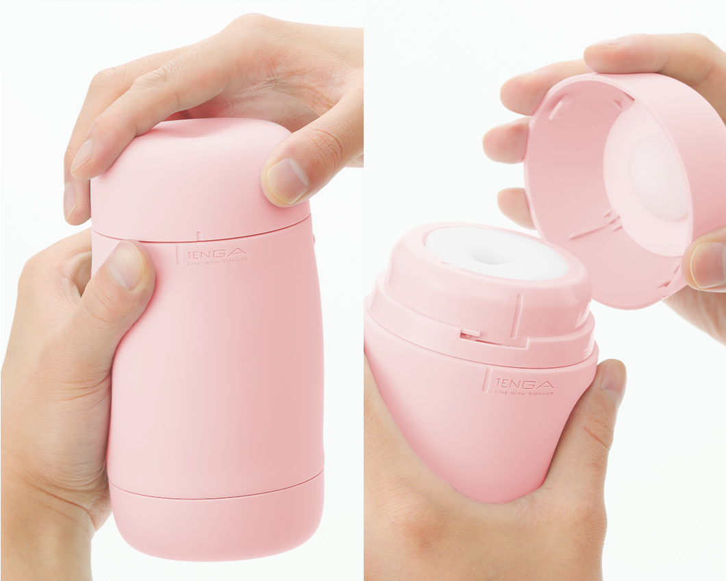 Мастурбатор Tenga Puffy Strawberry (розовый)