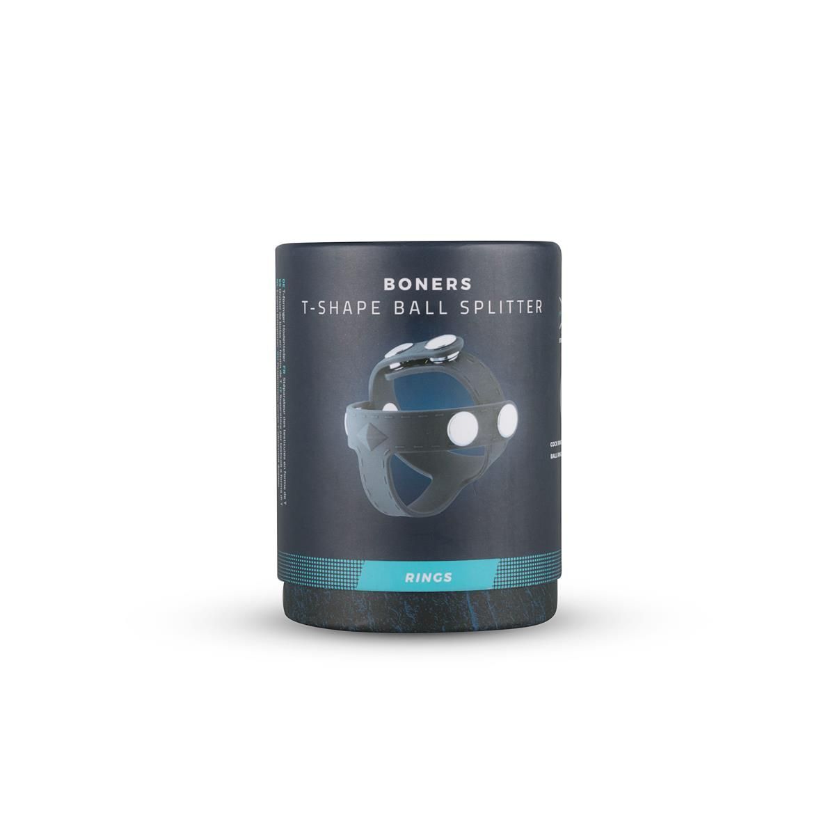 Регулируемое эрекционное кольцо Boners T-shape Ball Splitter, 21 см (серый)