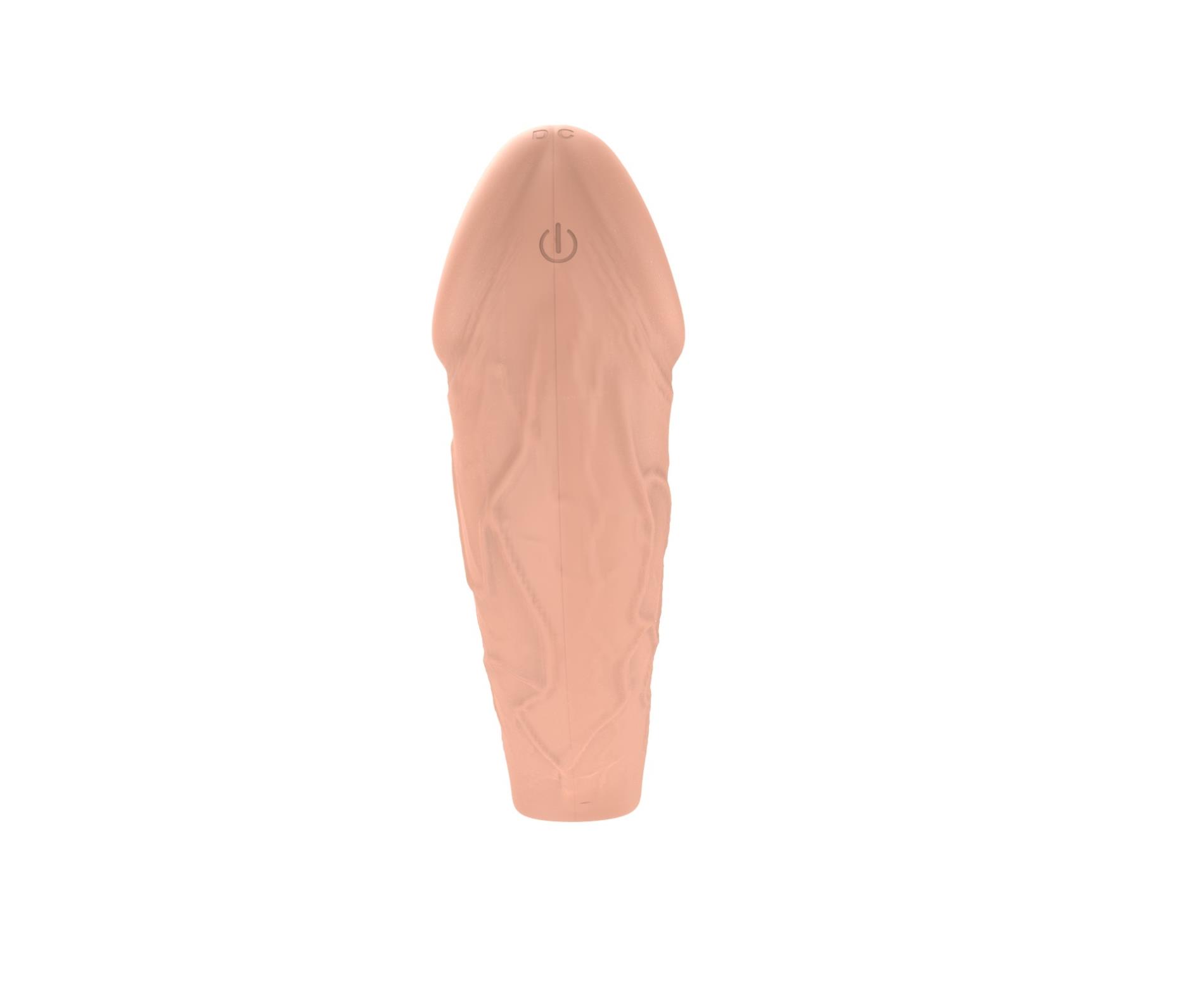 Boys of Toys Vibrating Extension - Nakładka na penisa, W kolorze cielistym, 20 cm