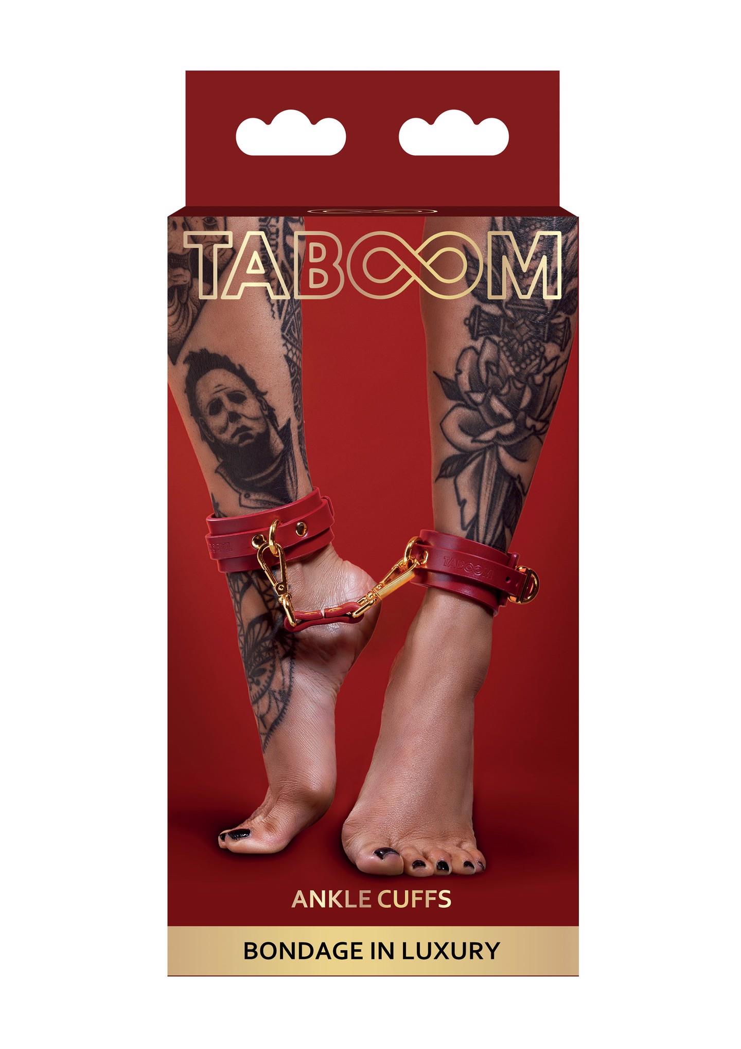 Кандалы на ноги Taboom Ankle Cuffs (червоний)