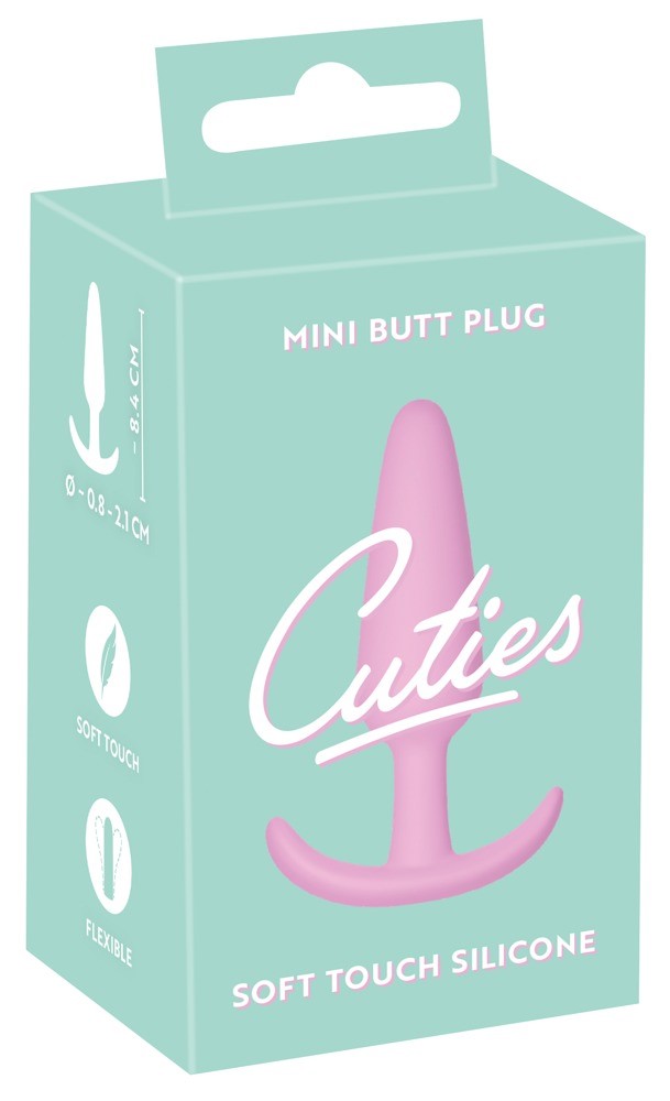 Korek analny Cuties Mini Butt Plug, 8,4 cm (różowy)