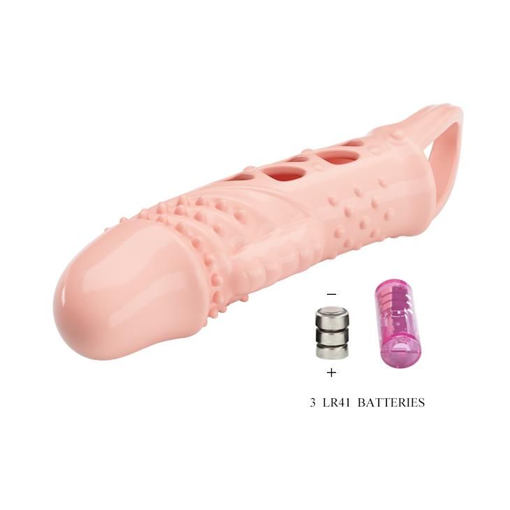 Насадка на пенис Pretty Love Penis Sleeve Cecelia, 18,5 см (телесный)