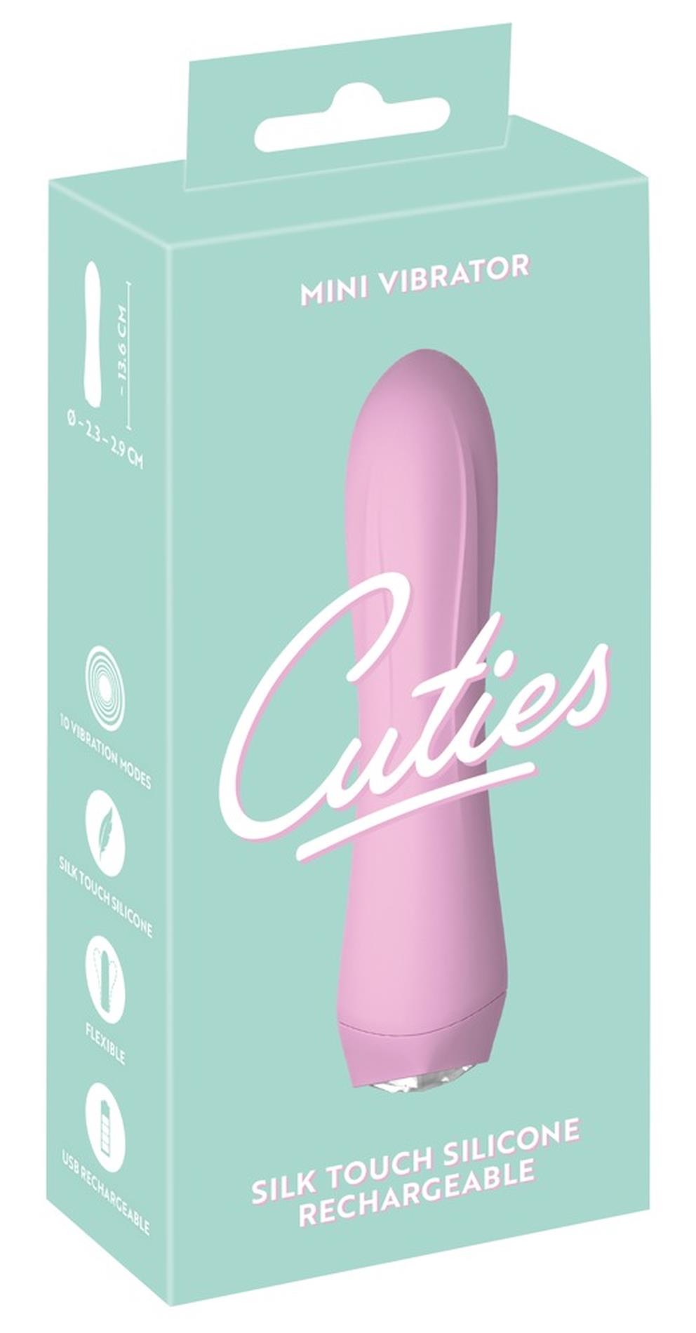 Вибратор Cuties Mini, 13,6 см (розовый)