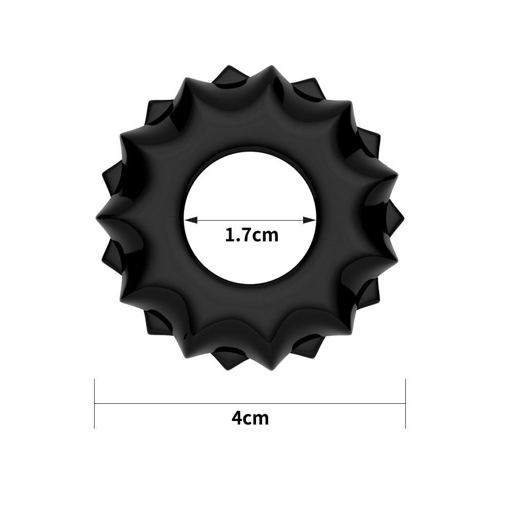 Эрекционное кольцо Lovetoy Power Plus Cock Ring Series, 4 см (черный)
