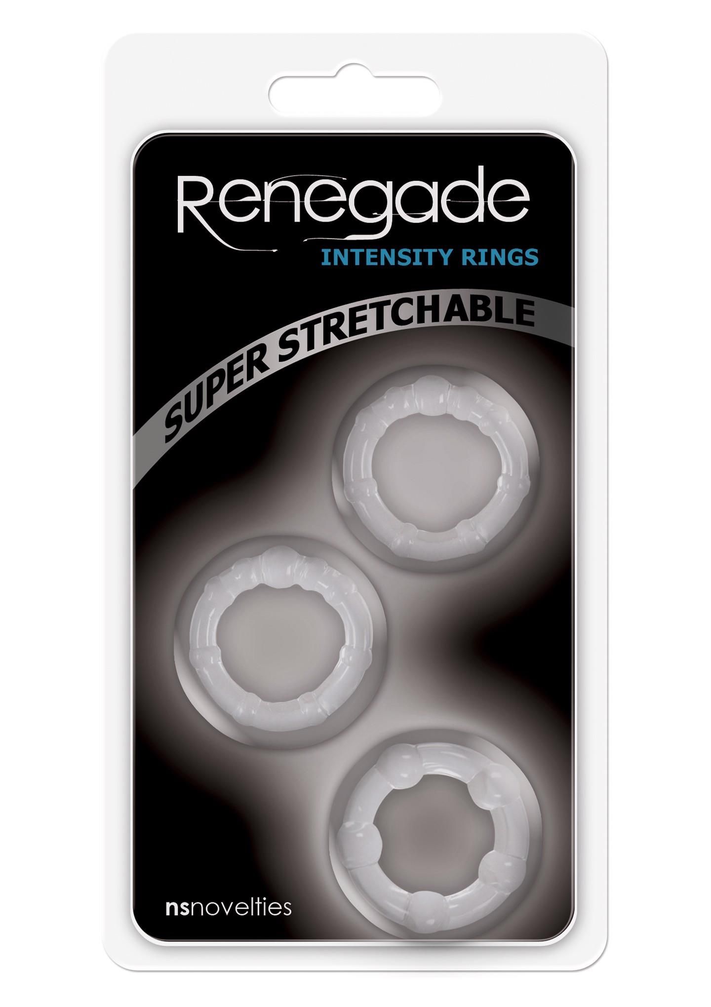 Набір ерекційних кілець Renegade Intensity Rings, 3 шт (прозорий)